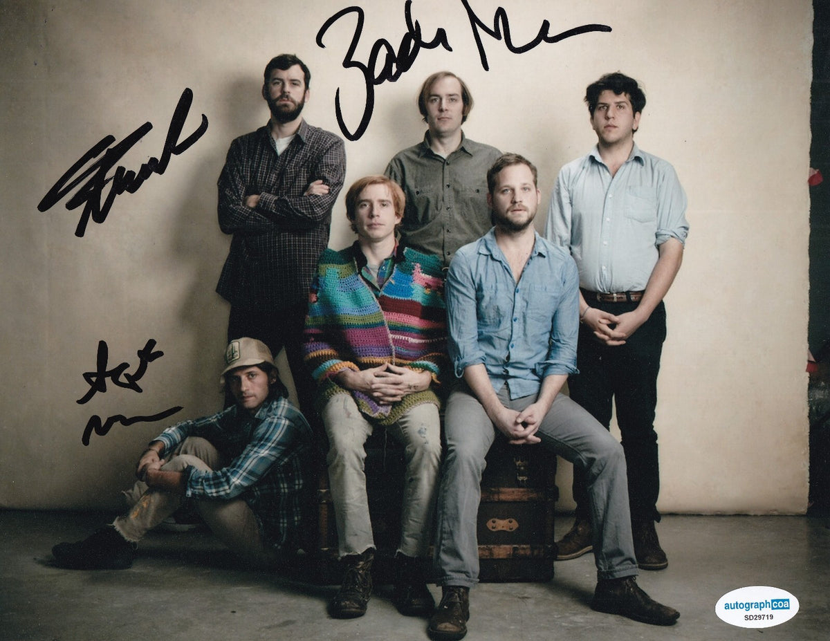DR. DOG group signed Music 8X10 photo SCOTT MCMICKEN ZACH MILLER ACOA SD29719