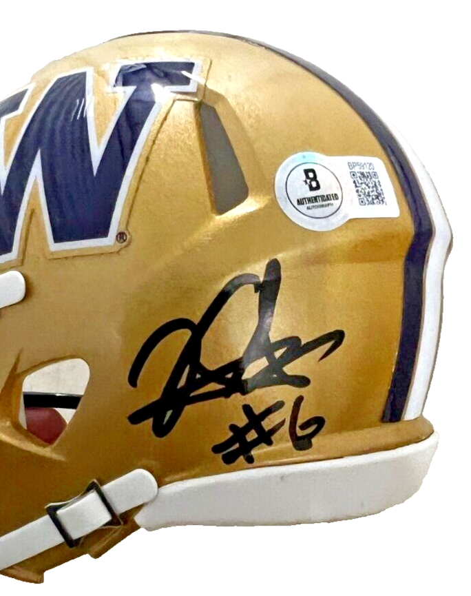 KYLER GORDON signed (WASHINGTON HUSKIES mini football helmet BECKETT BAS BP59120
