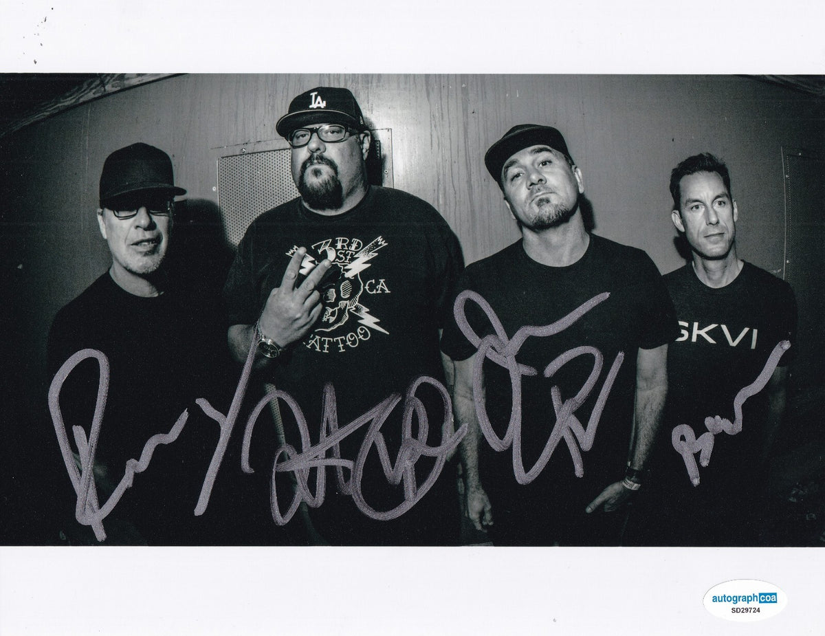 PENNYWISE group signed Music 8X10 photo *Jim Lindberg* by all 4 ACOA SD29724