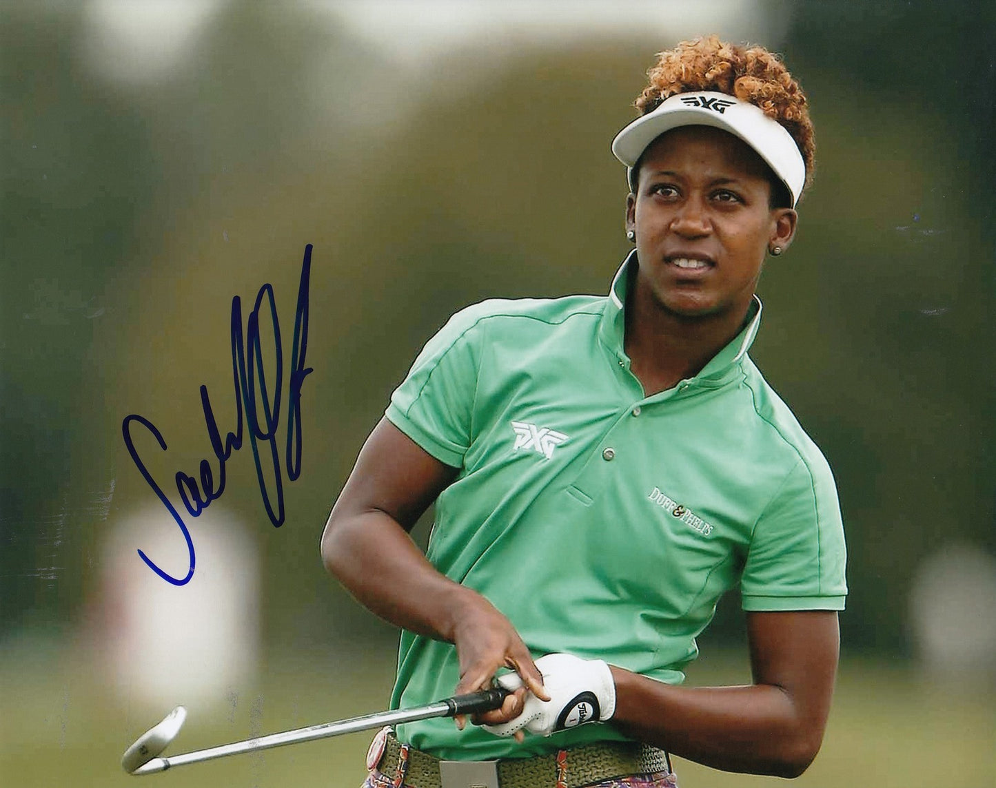 SADENA PARKS signed *LPGA* WOMEN'S GOLF 8X10 photo W/COA FLORIDA BIG BREAK #2