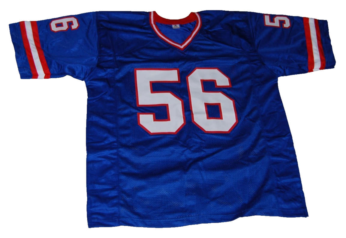 LAWRENCE TAYLOR signed (NEW YORK GIANTS) Custom football jersey BECKETT WV75979