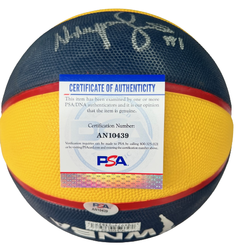 NALYSSA SMITH signed (INDIANA FEVER) WNBA F/S LOGO basketball PSA/DNA AN10439
