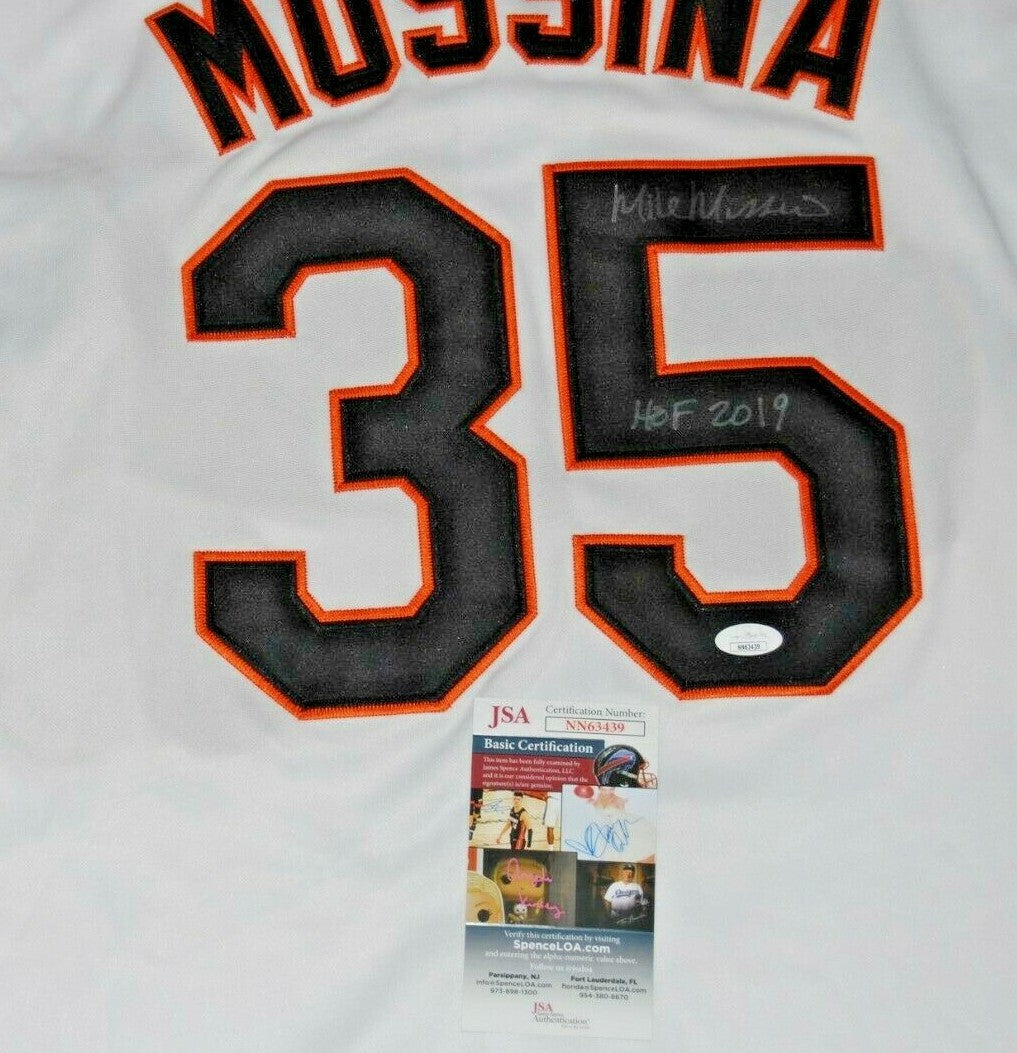MIKE MUSSINA signed (BALTIMORE ORIOLES) White Stitched custom jersey JSA