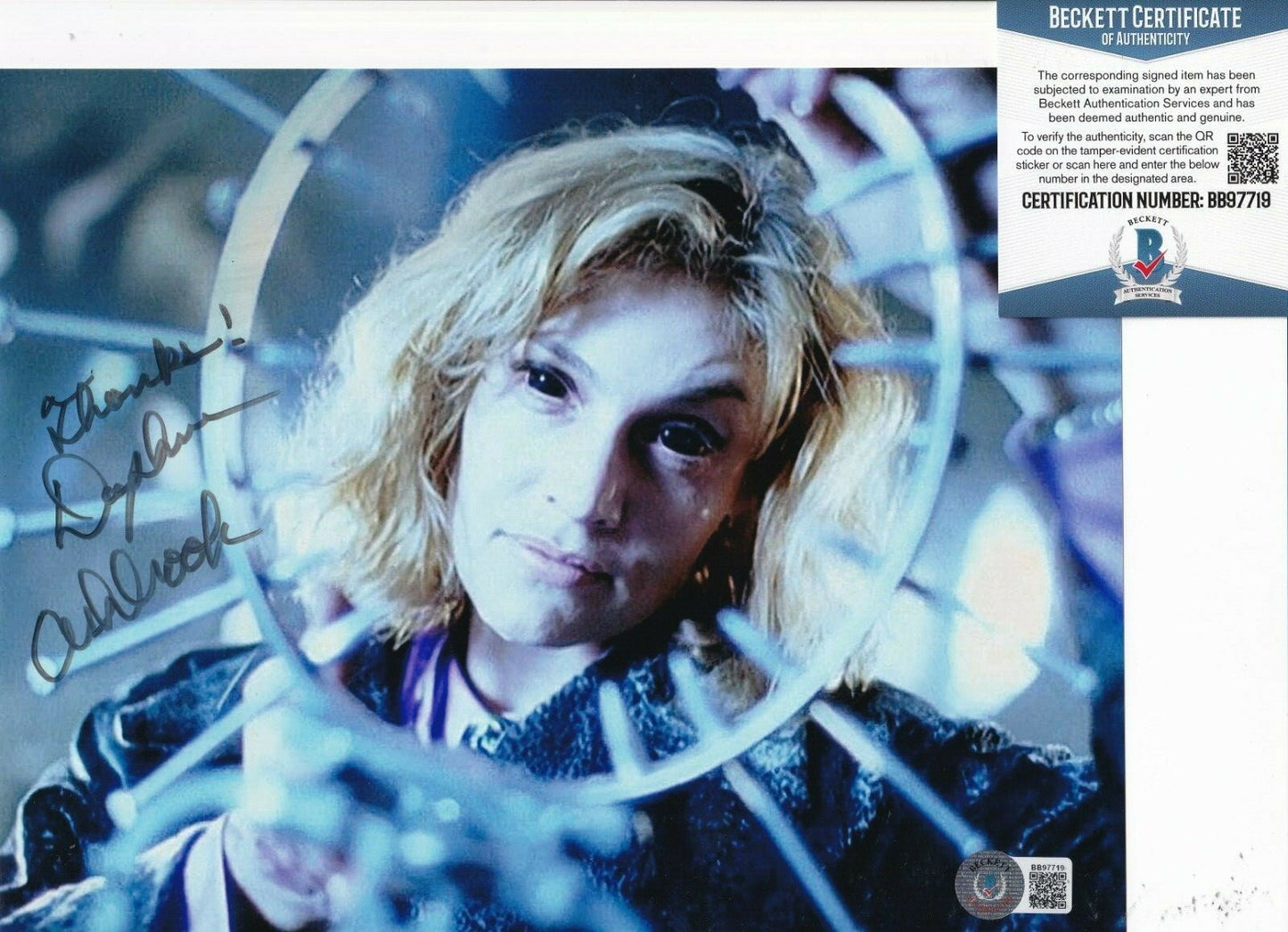 DAPHNE ASHBROOK signed STAR TREK DEEP SPACE NINE 8X10 photo BECKETT BAS BB97719