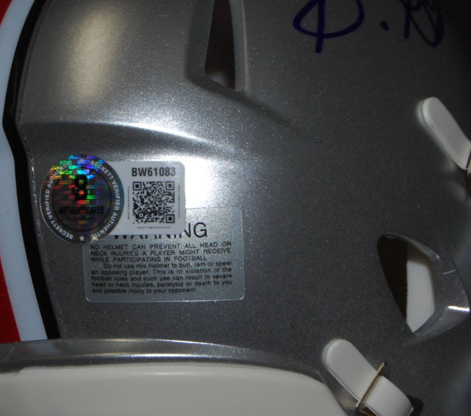 SONNY STYLES signed (OHIO STATE BUCKEYES) Mini football helmet BECKETT BW61083