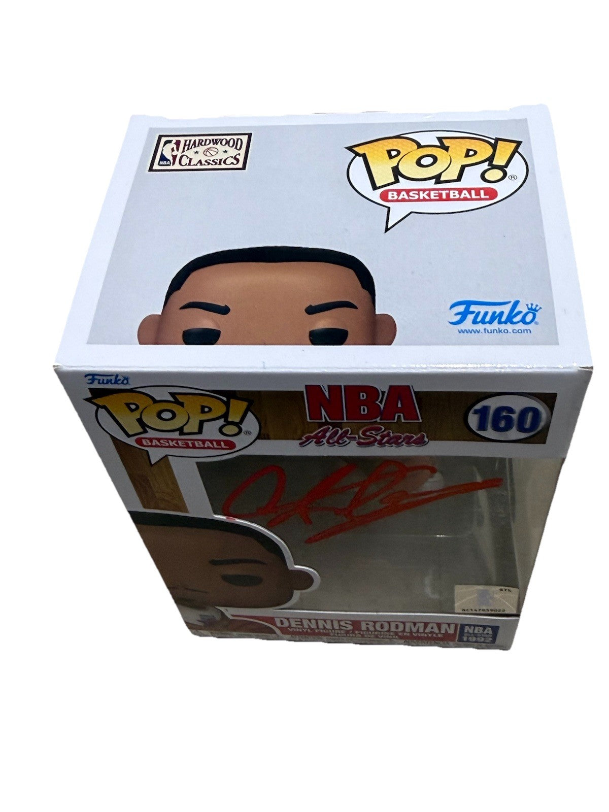DENNIS RODMAN signed (1992 All Star) PISTONS Funko Pop #160 BECKETT BAS 2W819310