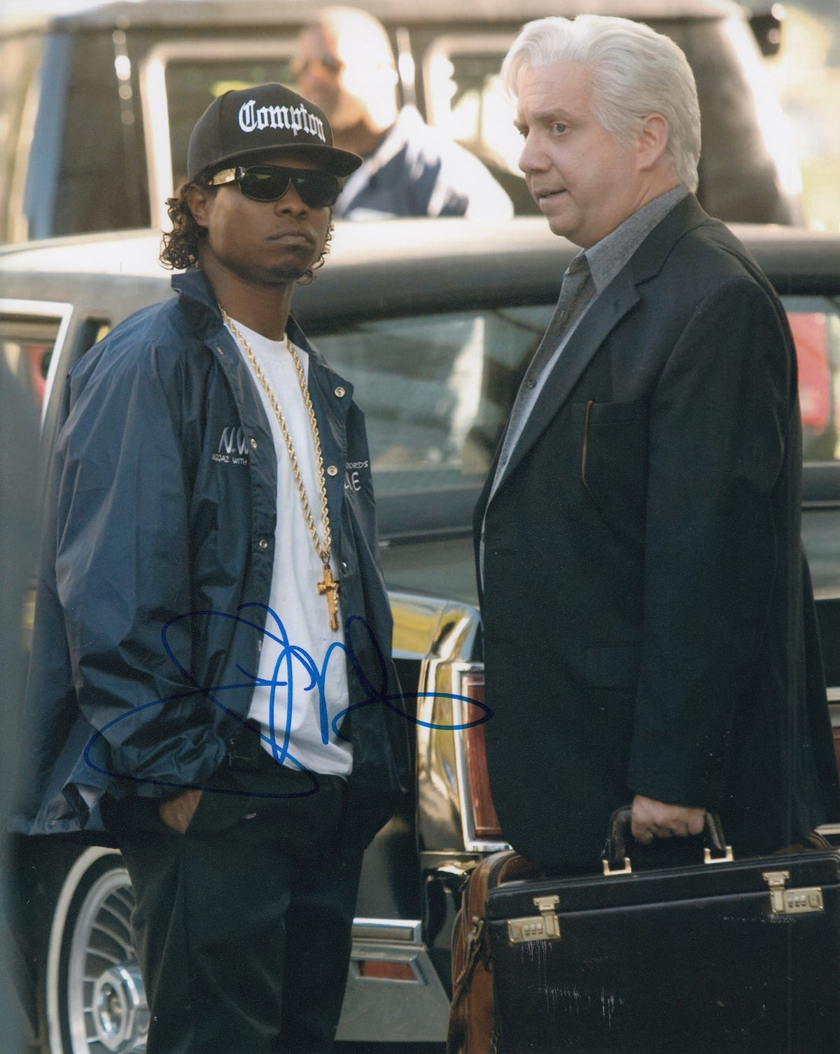 JASON MITCHELL signed (STRAIGHT OUTTA COMPTON) EASY-E 8X10 photo W/COA NWA #2