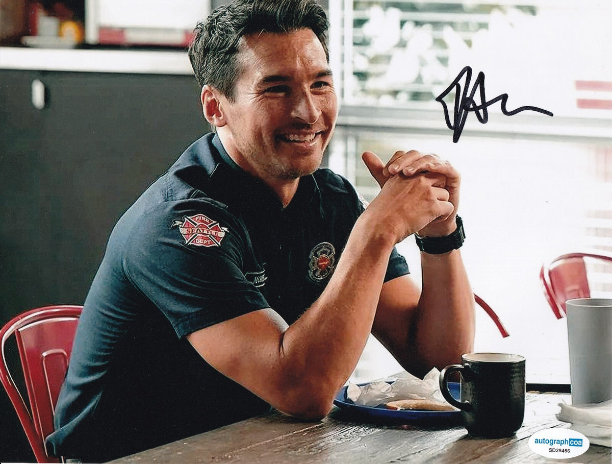 JAY HAYDEN signed (STATION 19) Travis Montgomery 8X10 photo ACOA SD29456