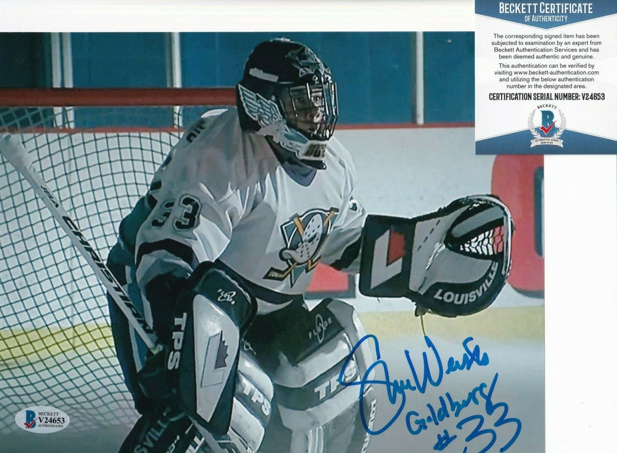 SHAUN WEISS signed (THE MIGHTY DUCKS) GOLDBERG 8X10 photo BECKETT BAS V24653