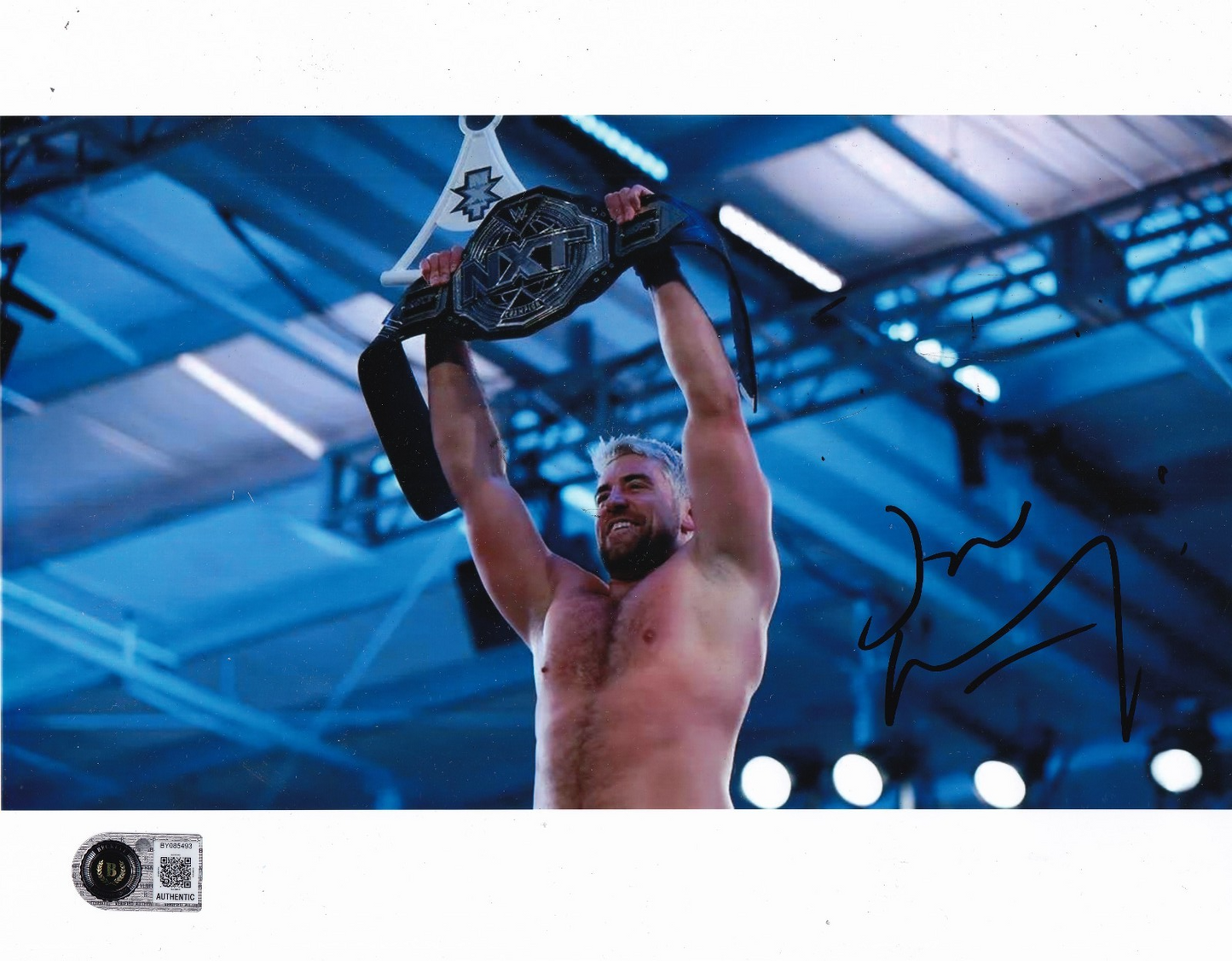JOE HENDRY signed (WWE) RAW NXT Wrestling 8X10 photo BECKETT BAS BY085493