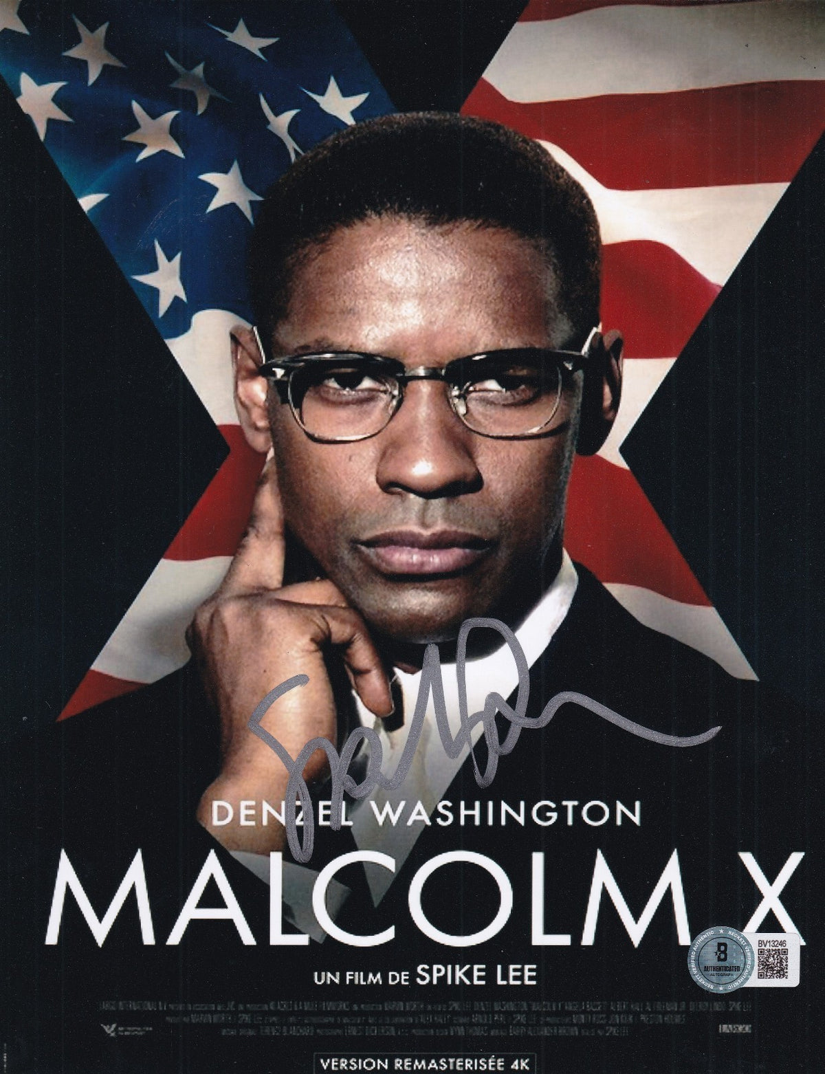 SPIKE LEE signed (MALCOLM X) Director movie poster 8X10 photo BECKETT BV13246