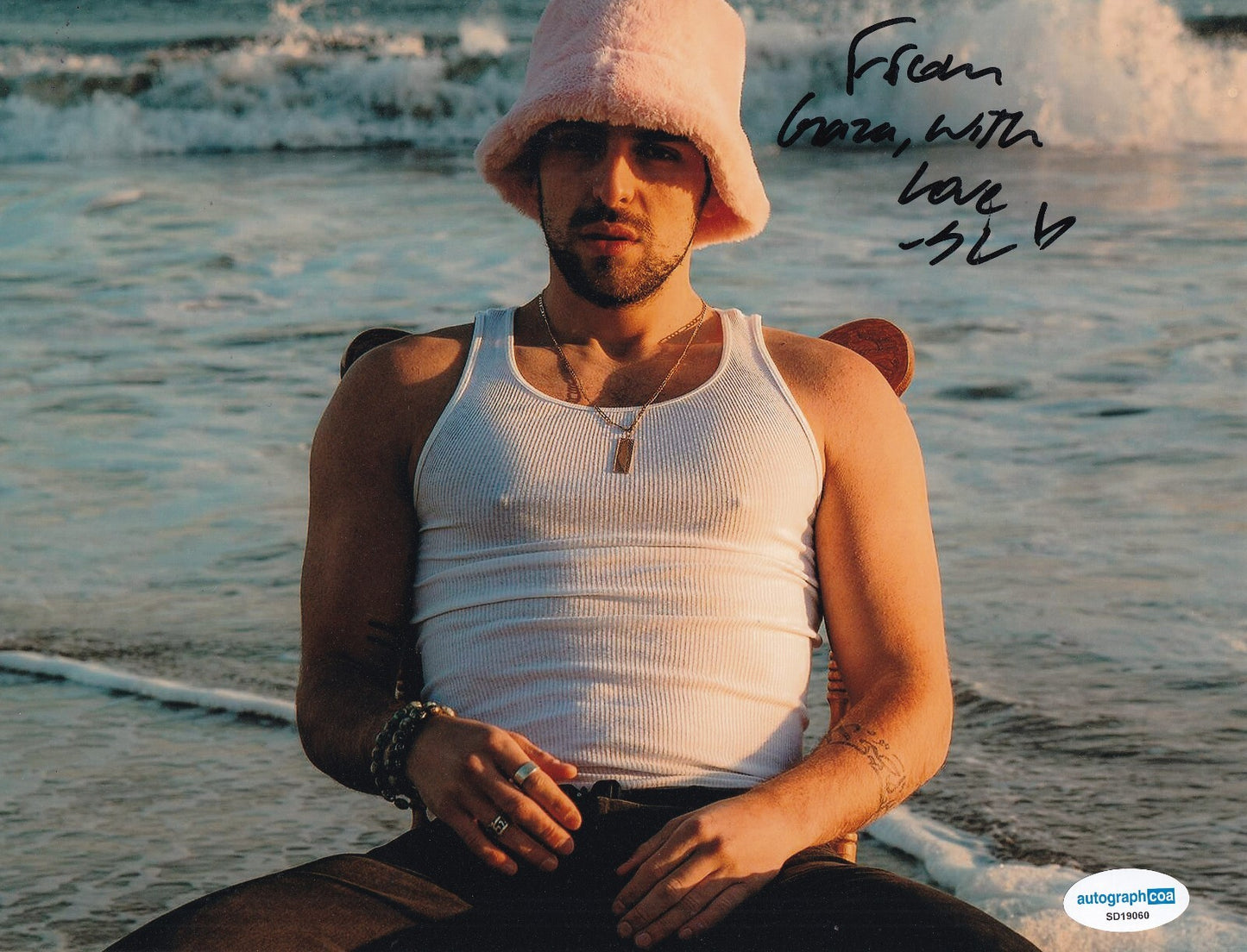 SAINT LEVANT signed (I GUESS) Music Singer autographed 8x10 photo ACOA SD19060