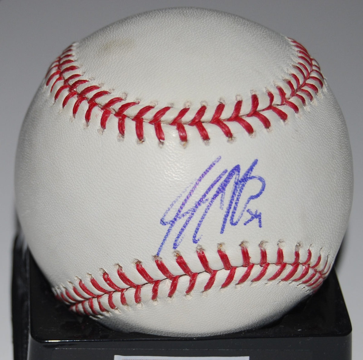JEFF NIEMANN signed (TAMPA BAY RAYS) Official Major League baseball W/COA