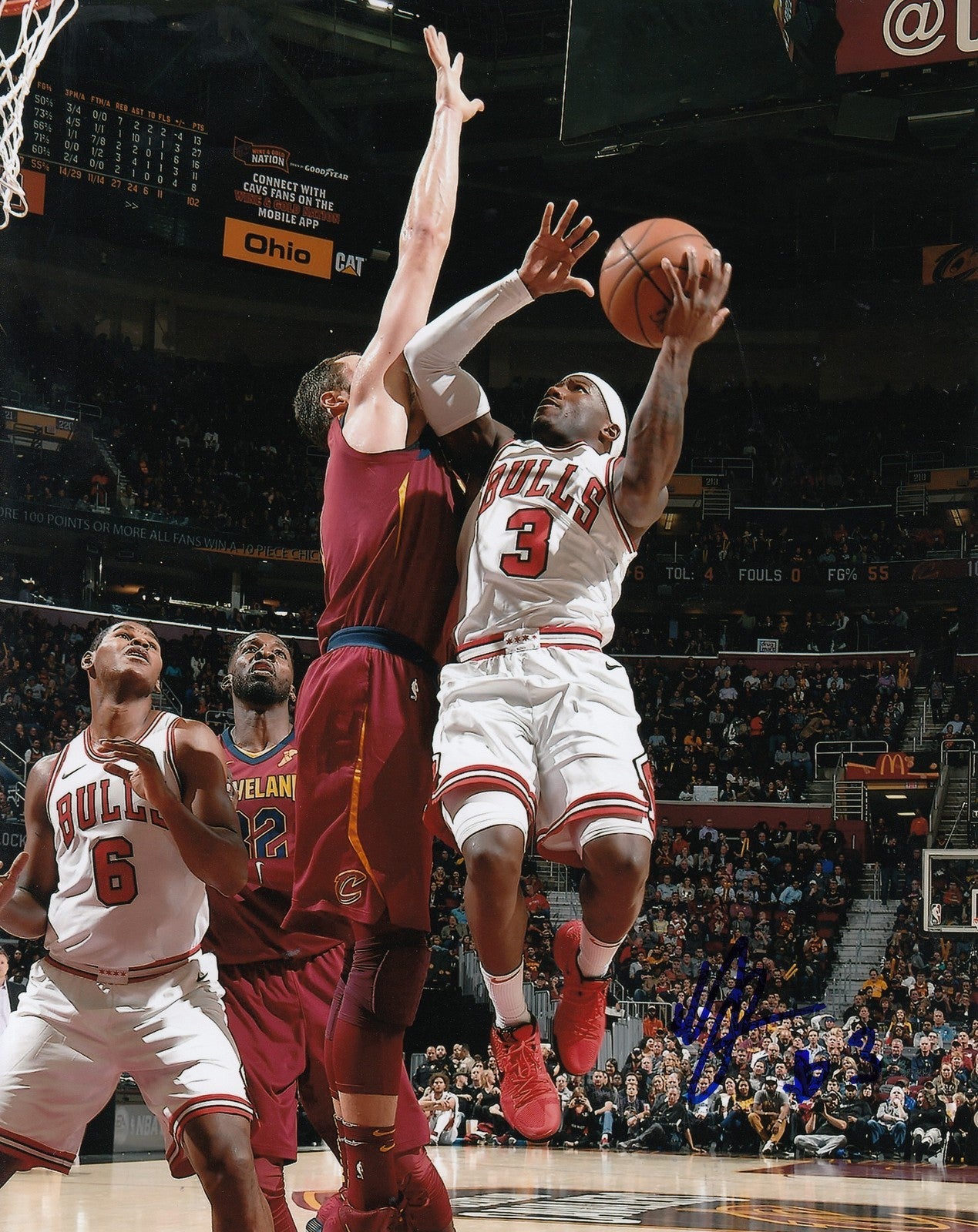 KAY FELDER signed (CHICAGO BULLS) autographed BASKETBALL 8X10 photo W/COA #3