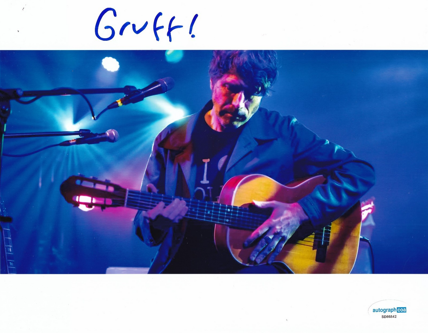 GRUFF RHYS signed (Candylion) Composer Filmmaker Music 8X10 photo ACOA SD86842