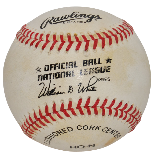 BOB TEWKSBURY signed NL baseball (CHICAGO CUBS) St Louis Cardinals W/COA