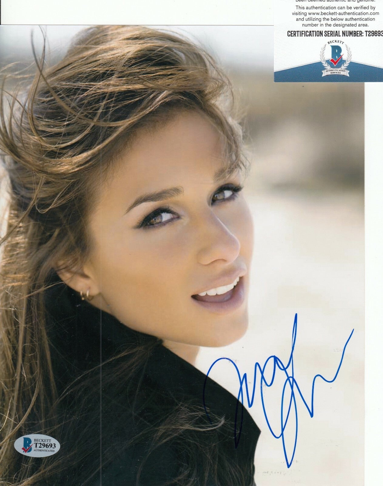JESSIE JAMES signed (SOUTHERN GIRL CITY LIGHTS) SINGER 8X10 photo BECKETT T29693