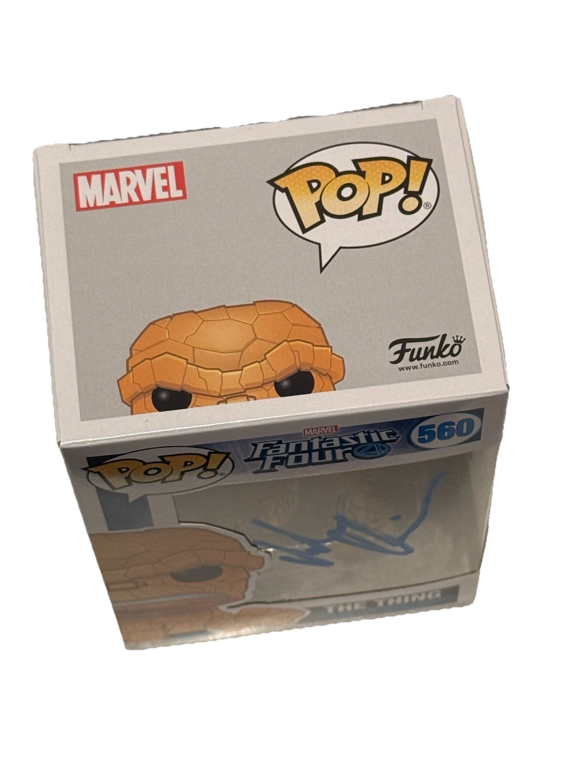 MICHAEL CHIKLIS signed (THE THING) Fantastic Four #560 Funko Pop BECKETT BU41154