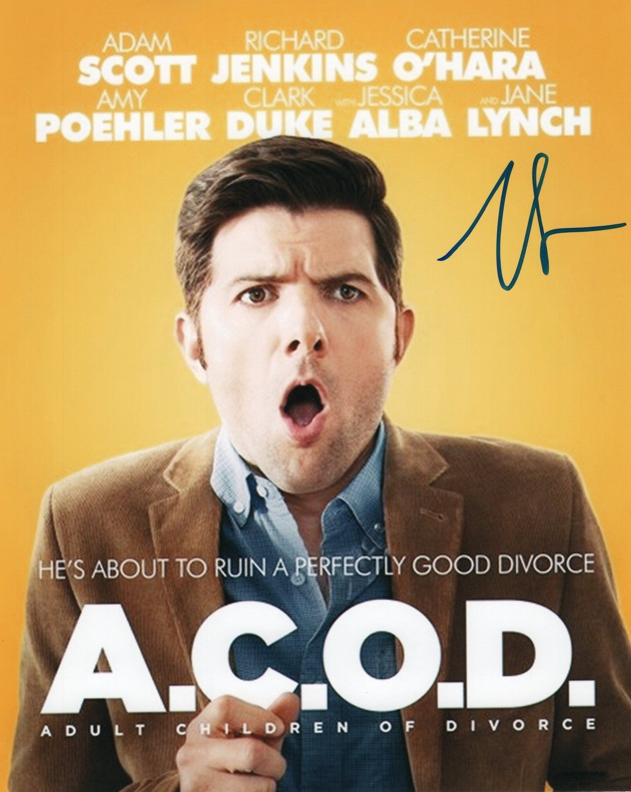 Adam Scott Parks and Recreation Step Brothers Signed 8x10 Photo w/COA #18