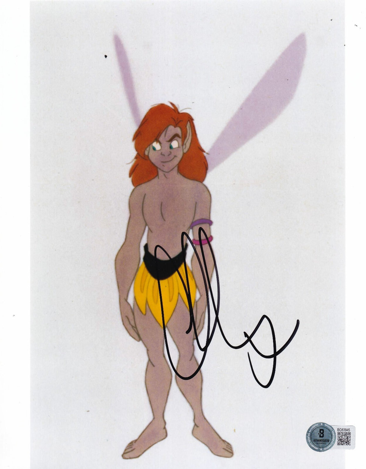 CHRISTIAN SLATER signed (FERNGULLY) Last Rainforest 8X10 photo BECKETT BQ83945