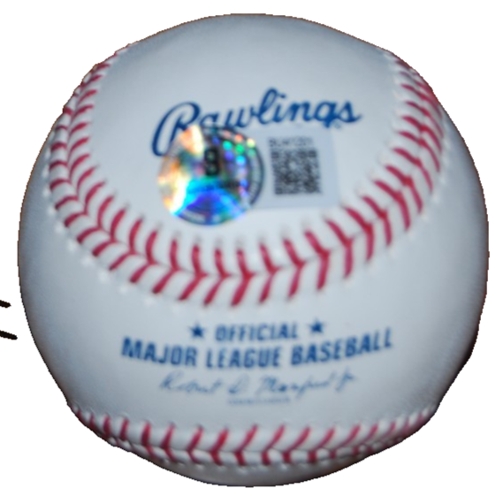 JOHN CALIPARI signed (ARKANSAS RAZORBACKS) Head Coach OML baseball BECKETT BAS