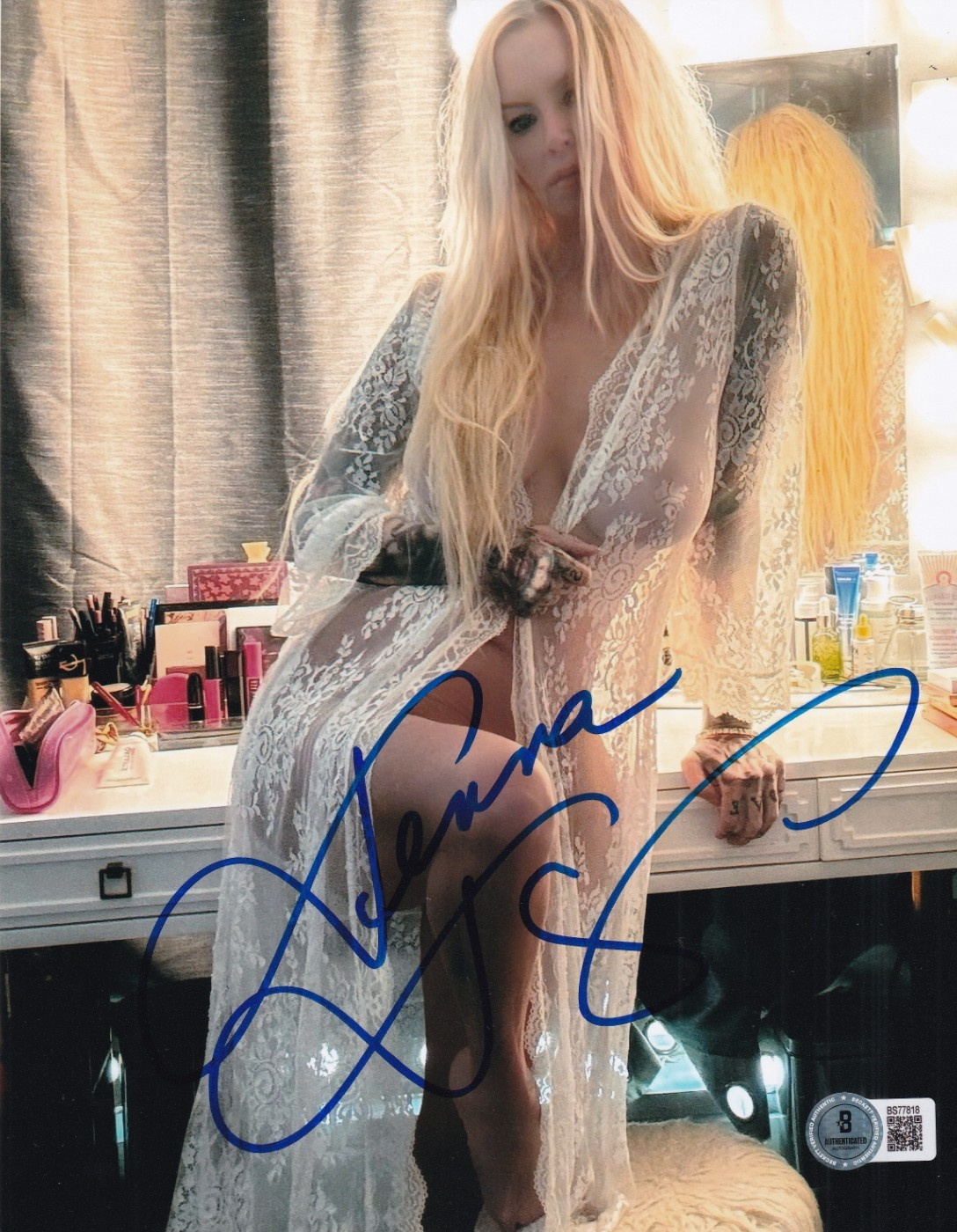 JENNA JAMESON signed (LEGENDARY XXX) ADULT Star 8X10 photo BECKETT BAS BS77818