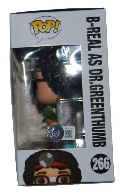 B-REAL signed (DR GREENTHUMB) #266 Funko Pop Cypress Hill BECKETT Authentic #1