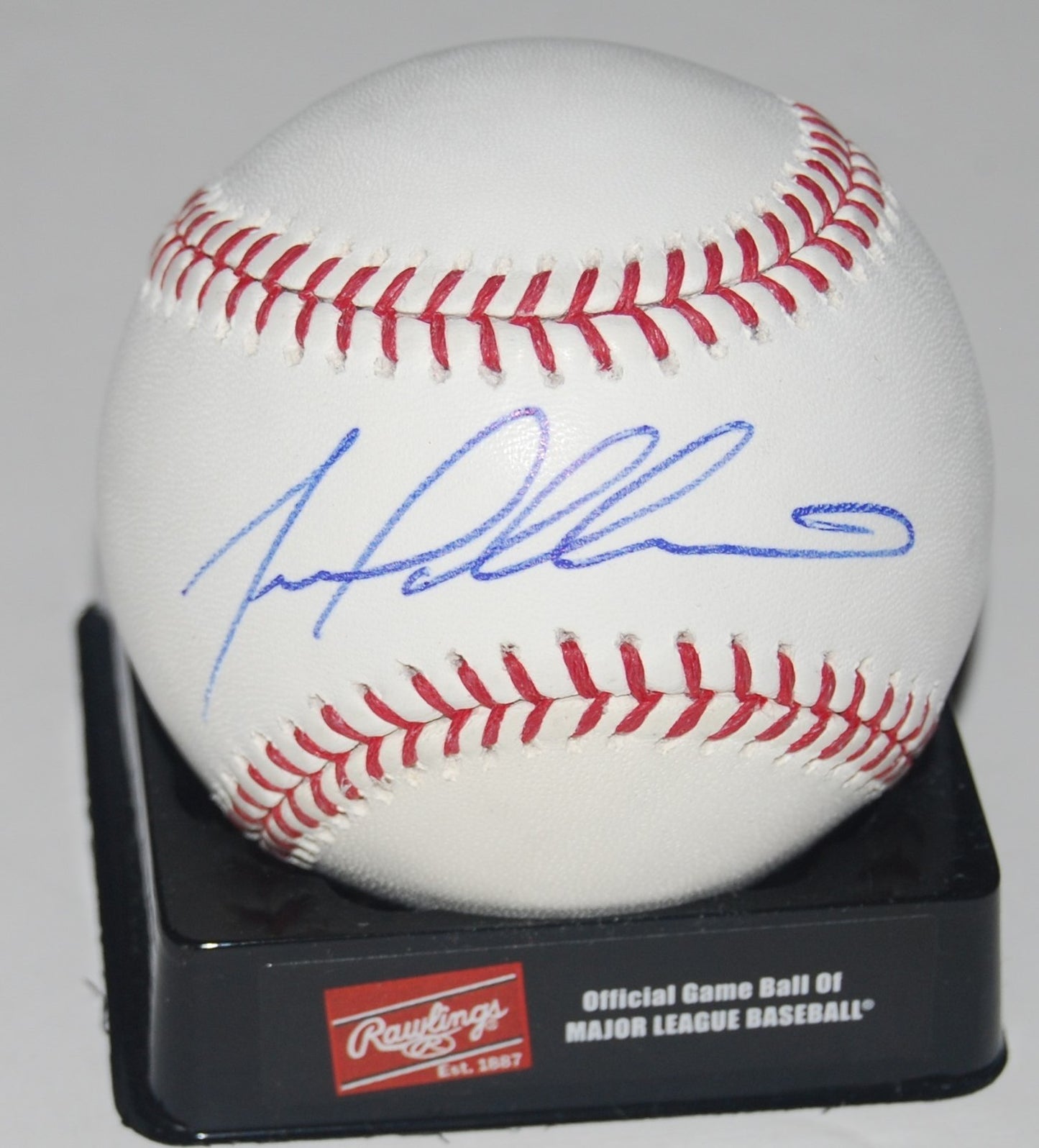 YOVANI GALLARDO signed OML baseball *SEATTLE MARINERS* W/COA Autographed
