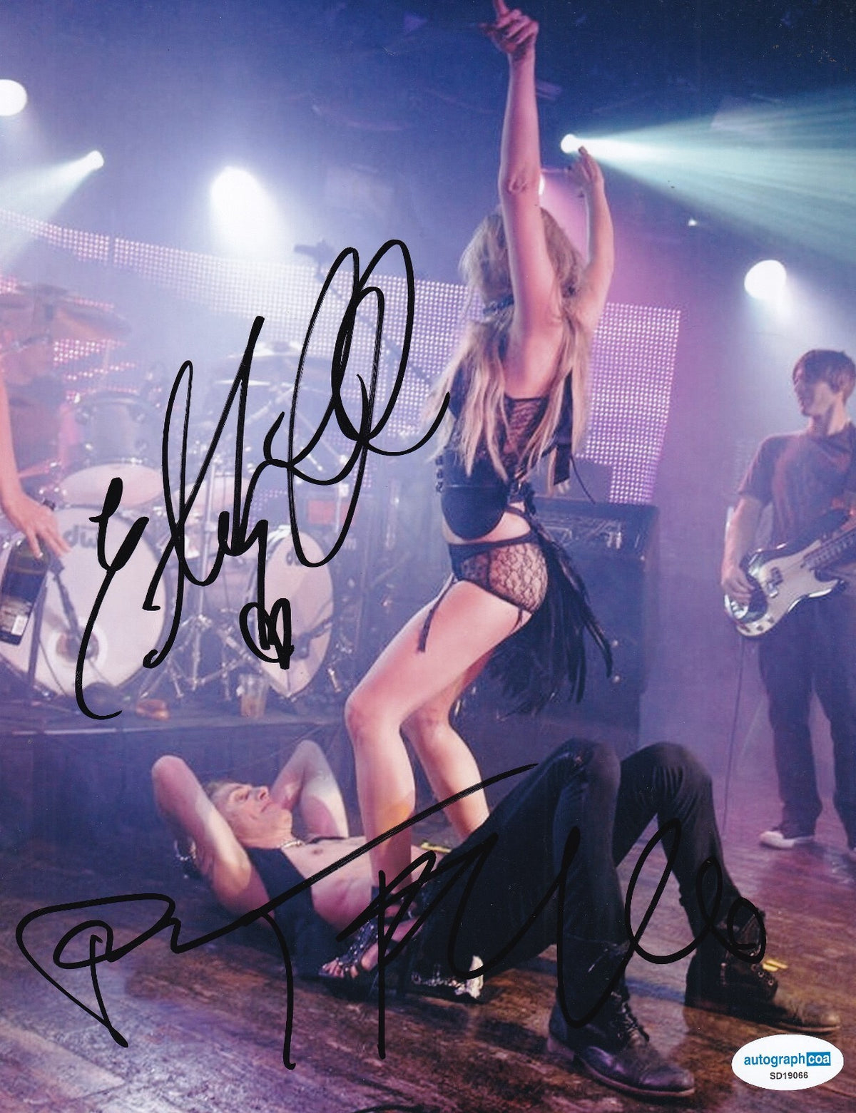 PERRY FARRELL & ETTY LAU FARRELL signed (PORNO FOR PYROS 8x10 photo ACOA SD19066