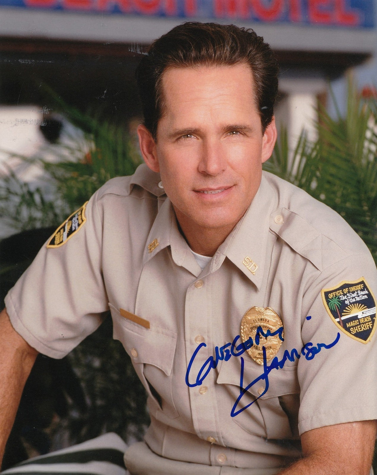 GREGORY HARRISON signed *TRAPPER JOHN M.D* 8X10 photo W/COA SHERIFF