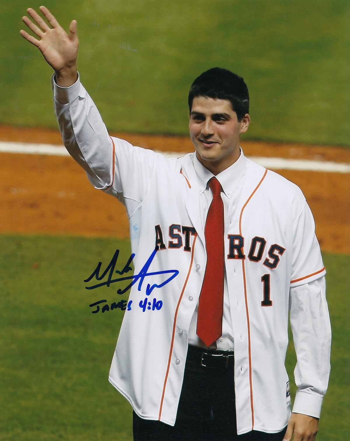 MARK APPEL signed *HOUSTON ASTROS* 8X10 photo 1st pick PHILLIES baseball W/COA 3