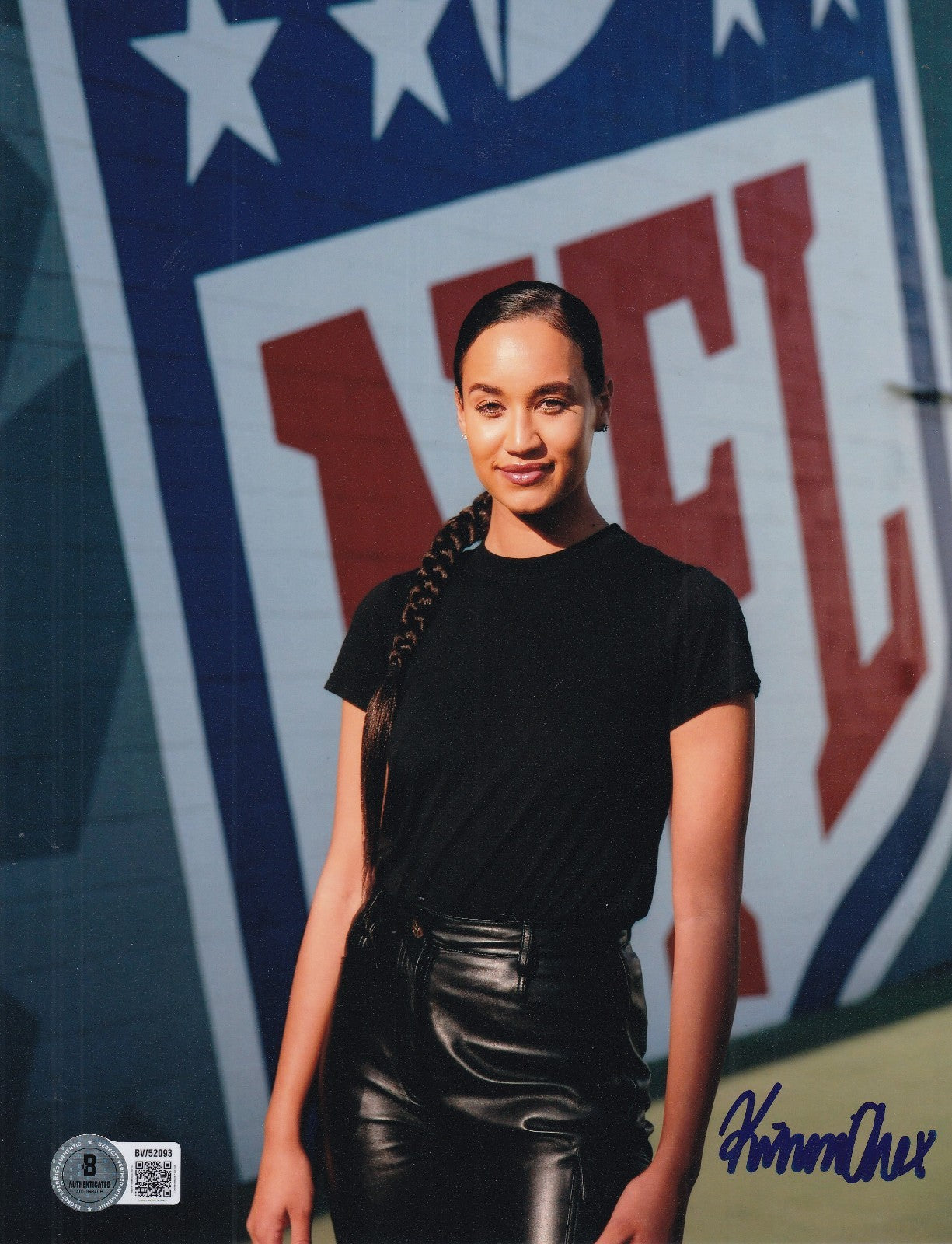 KIMMI CHEX signed (NFL NETWORK) NFL host football 8X10 photo BECKETT BW52093