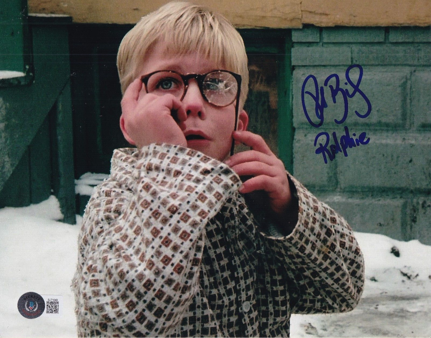 PETER BILLINGSLEY signed (A CHRISTMAS STORY) Movie 8X10 BECKETT BAS BJ71040