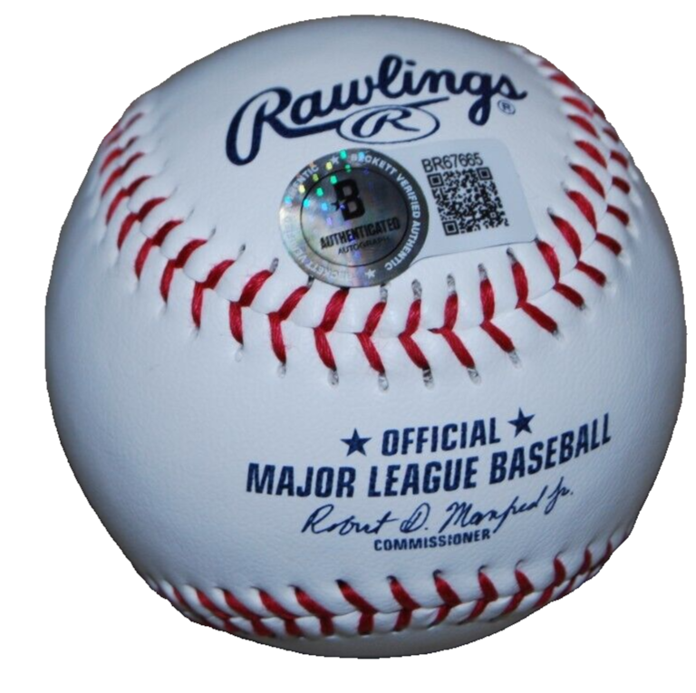 HAROLD BAINES signed (CHICAGO WHITE SOX) MLB logo baseball BECKETT BR67665