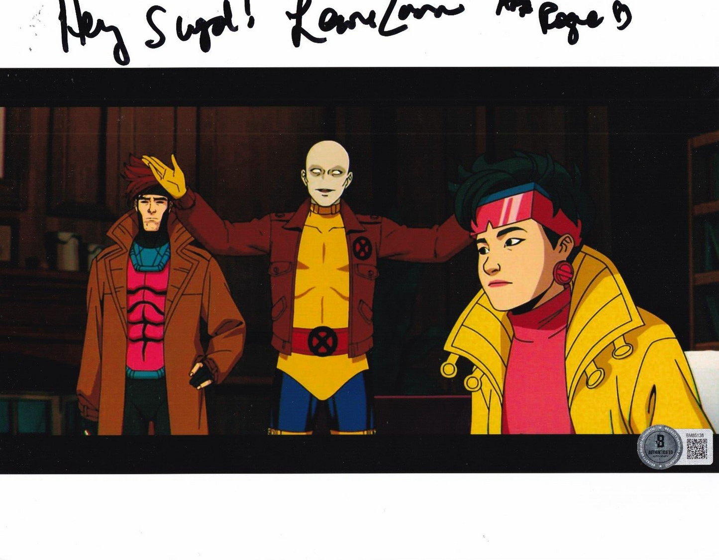 LENORE ZANN signed (XMEN Animated Series) Rogue 8X10 photo BECKETT BAS BM85138