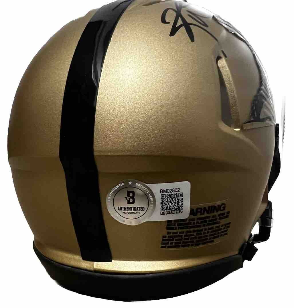 RICKY WILLIAMS signed (Heisman Trophy) Mini football helmet BECKETT BM027802