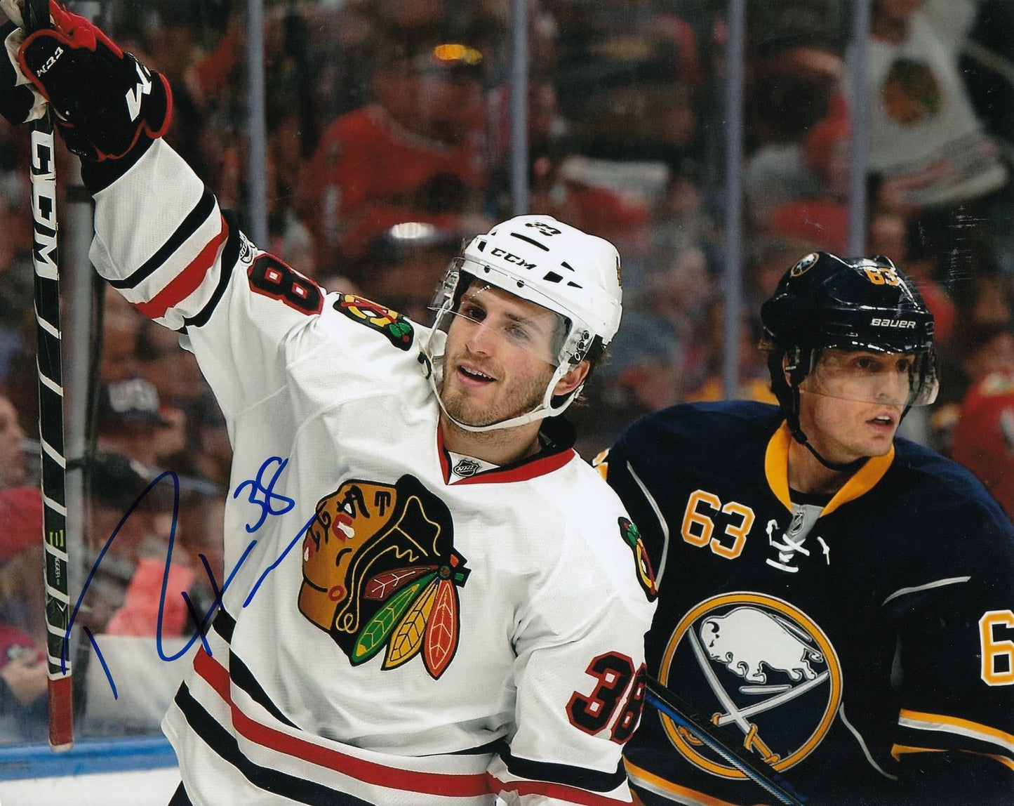 RYAN HARTMAN signed (CHICAGO BLACKHAWKS) autograph HOCKEY 8X10 photo W/COA #1