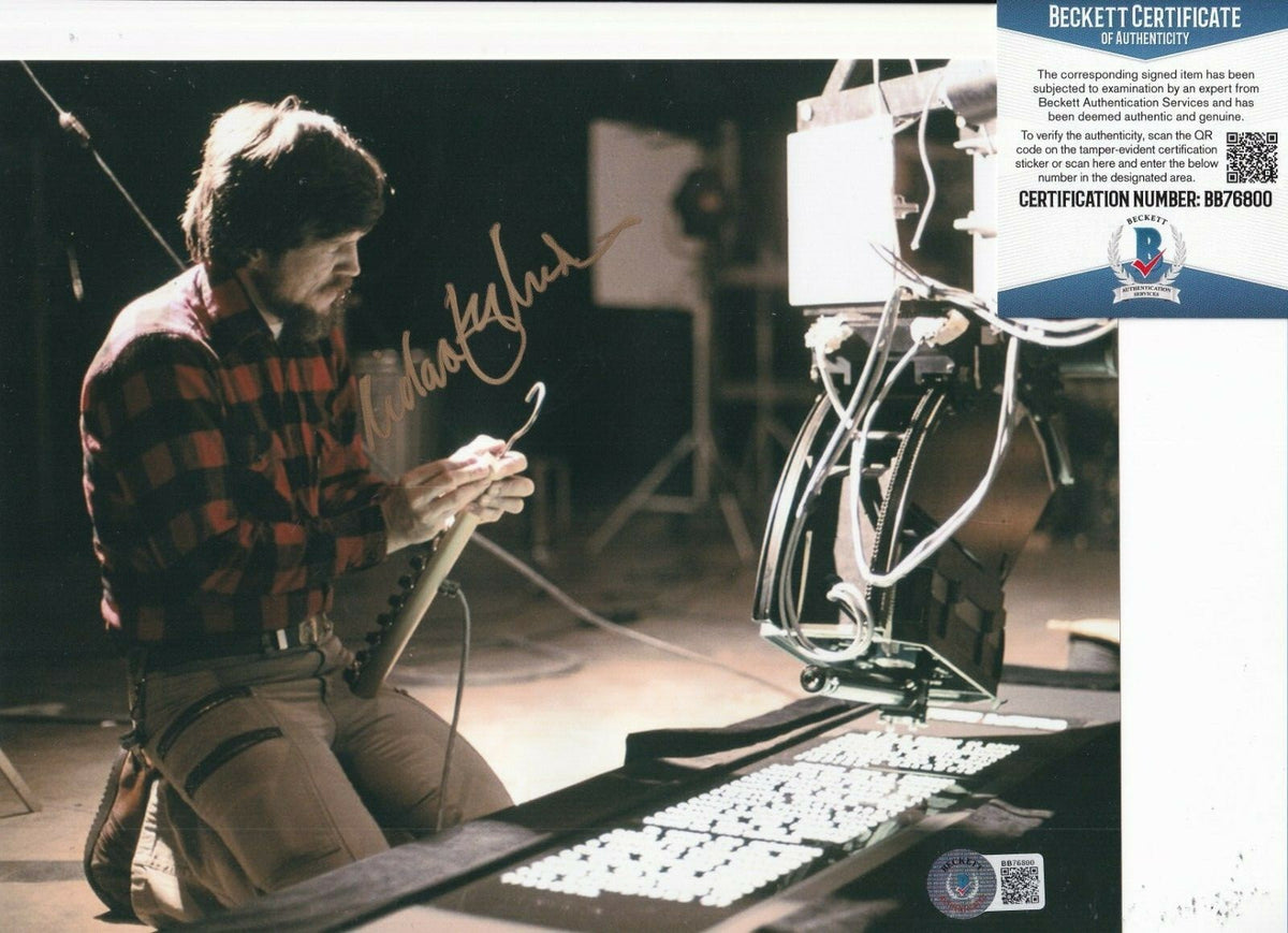 RICHARD EDLUND signed (STAR WARS) Visual Effects Legend 8X10 BECKETT BAS BD76800
