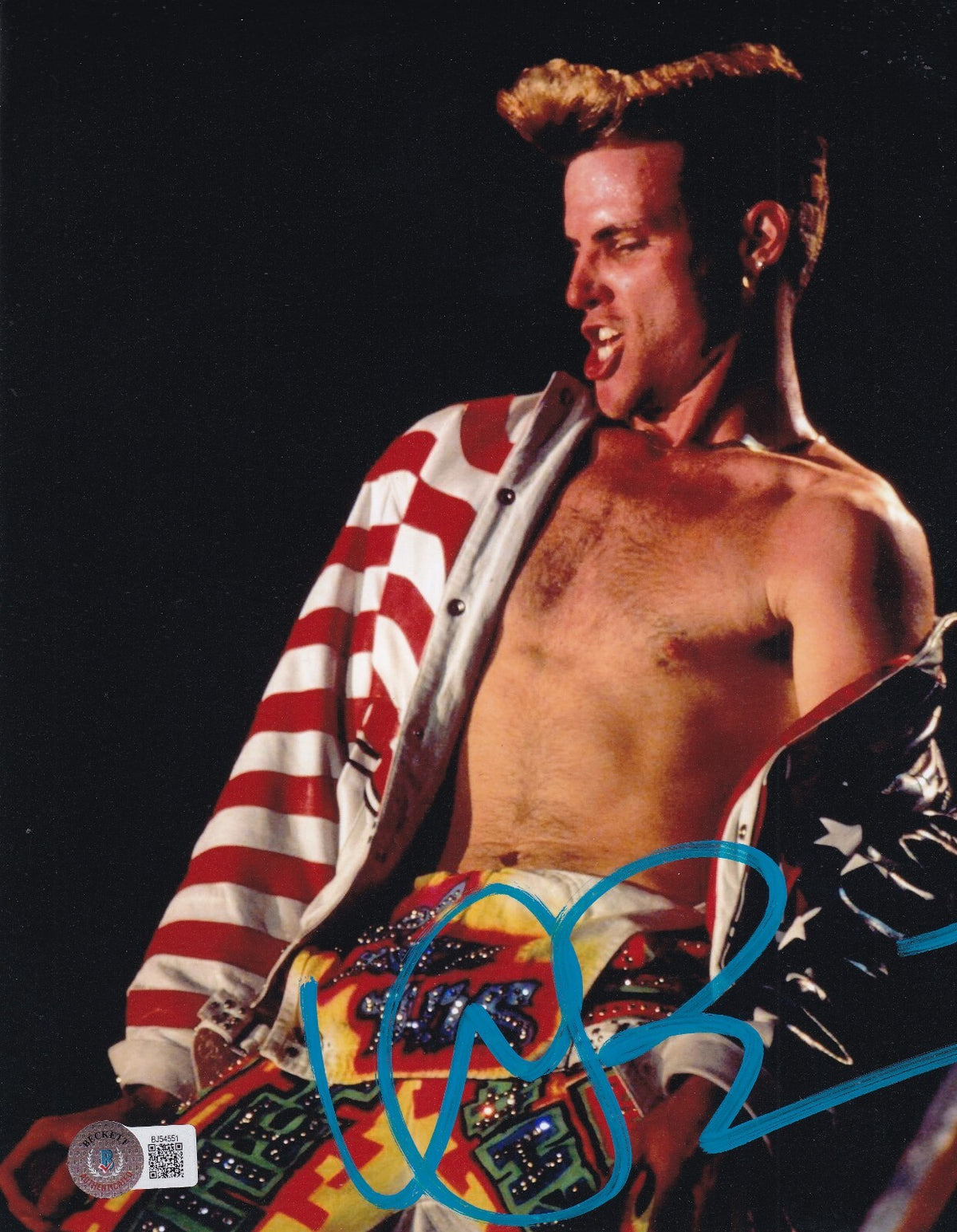 VANILLA ICE signed (COOL as ICE) Robert Van Winkle 8X10 BECKETT BAS BJ54551