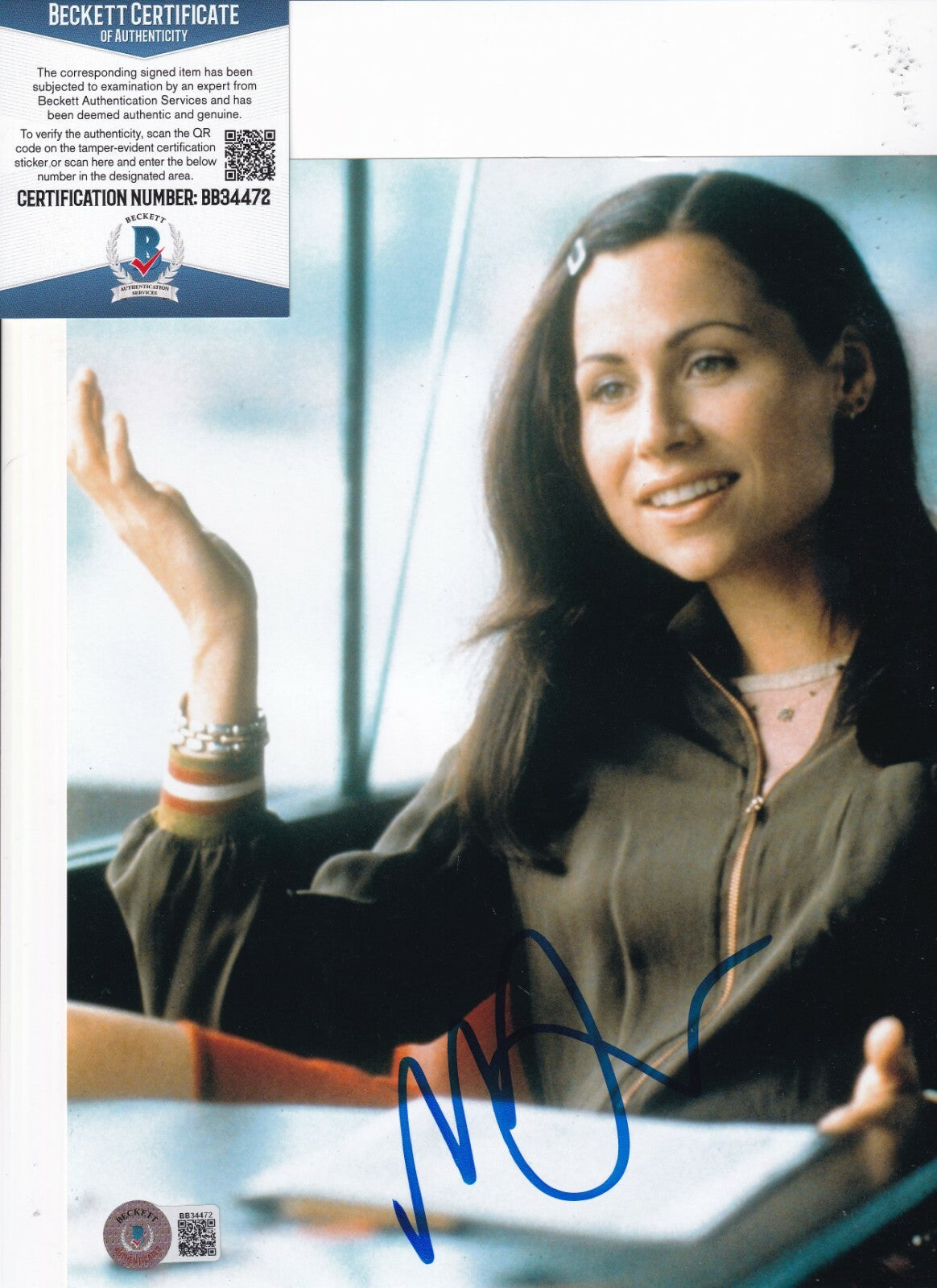 MINNIE DRIVER signed (GOOD WILL HUNTING) Movie 8X10 photo BECKETT BAS BB34472