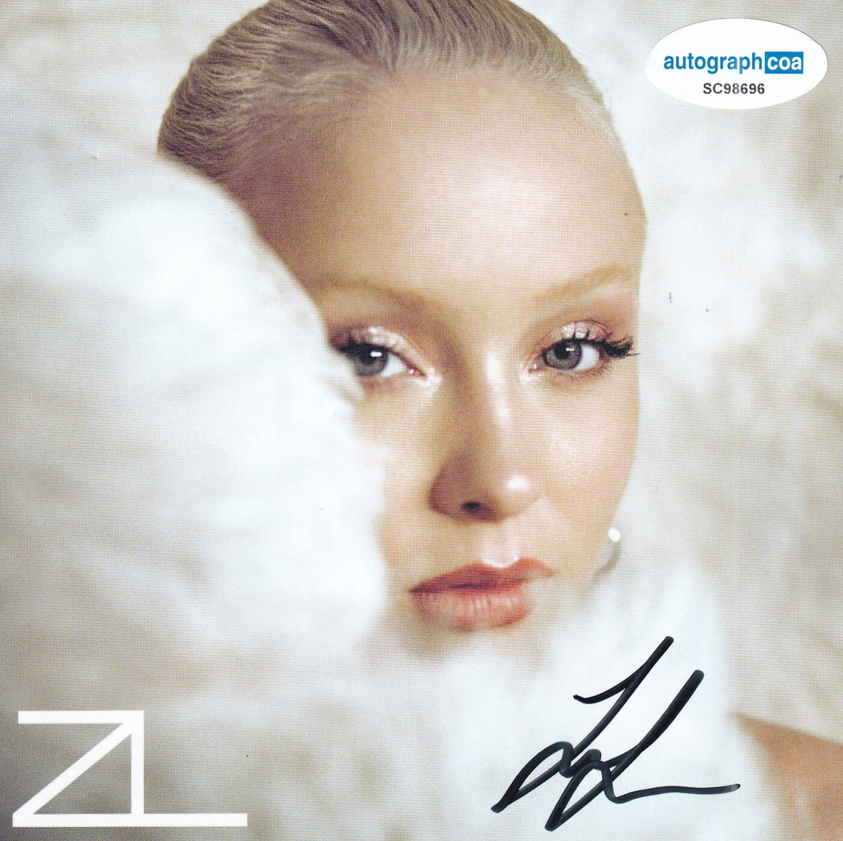 ZARA LARSSON signed (VENUS) Cd Cover ART CARD autographed ACOA SC98696