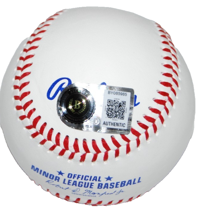 BRYAN WOO signed (SEATTLE MARINERS) Minor League baseball BECKETT BY085985