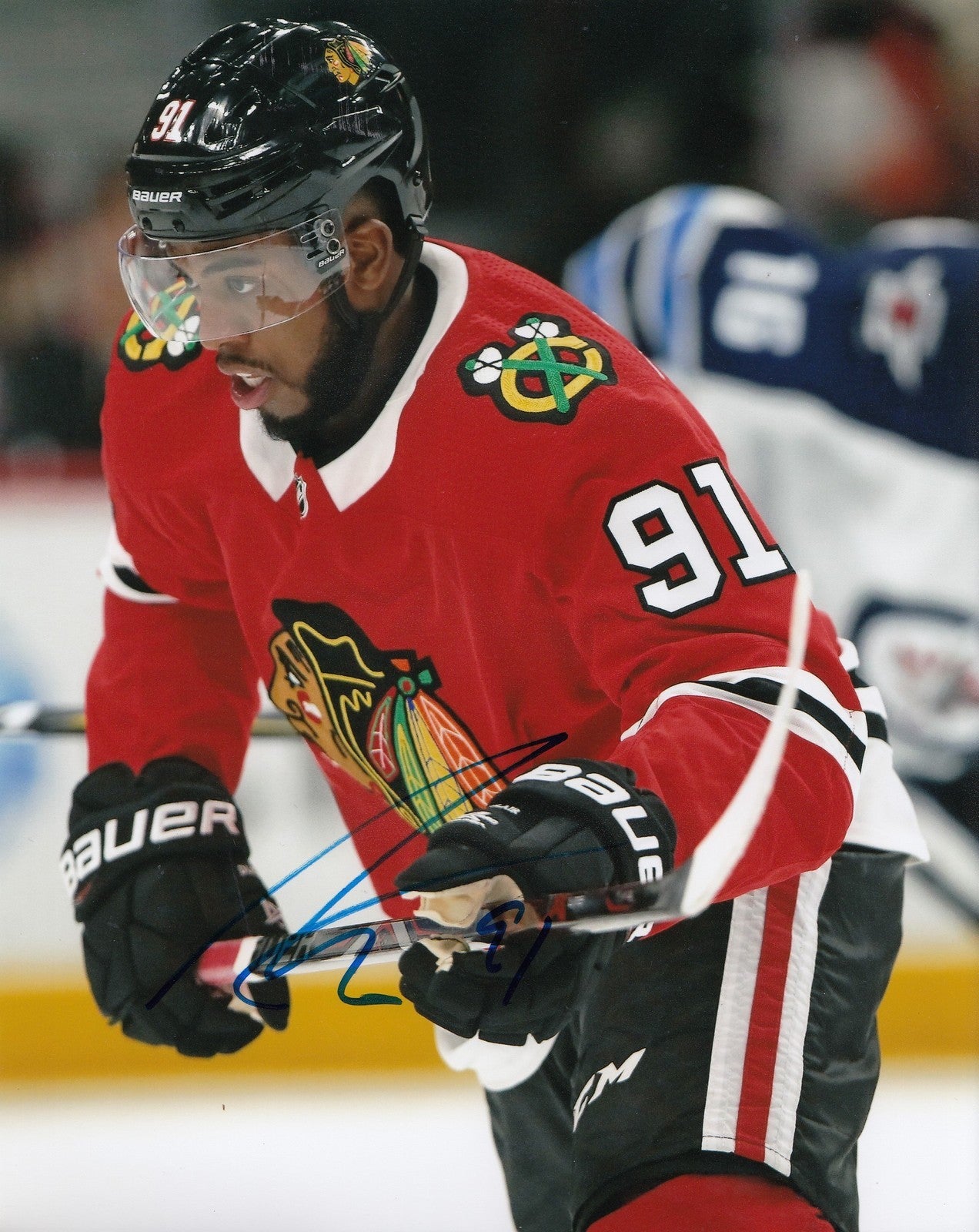 ANTHONY DUCLAIR signed (CHICAGO BLACKHAWKS) autograph HOCKEY 8X10 photo W/COA #2