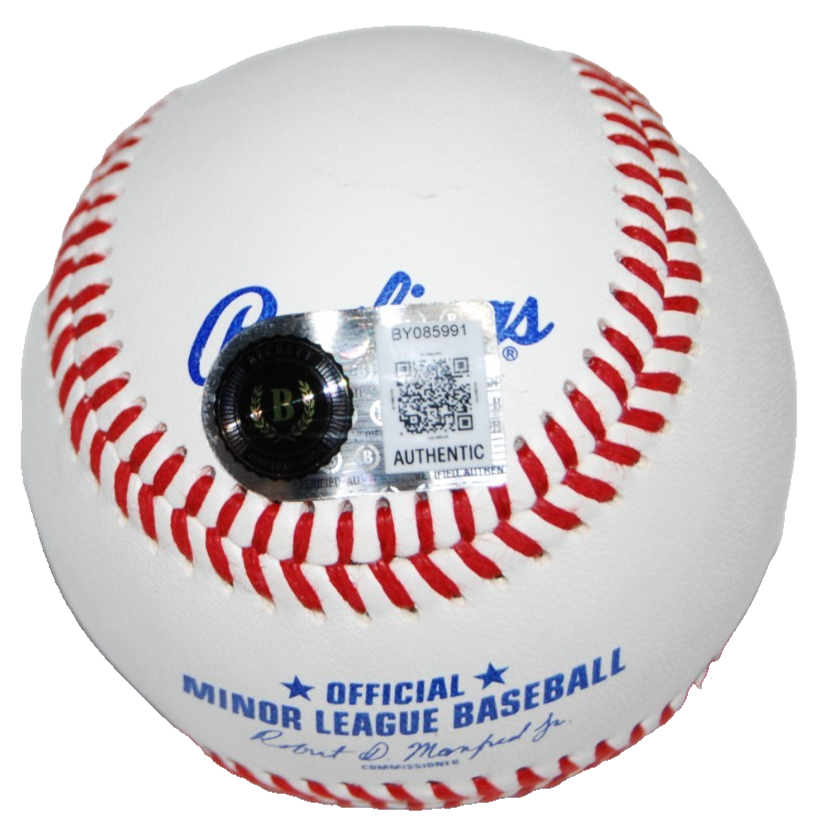 COLE YOUNG signed (SEATTLE MARINERS) ML Minor League baseball BECKETT BY085991