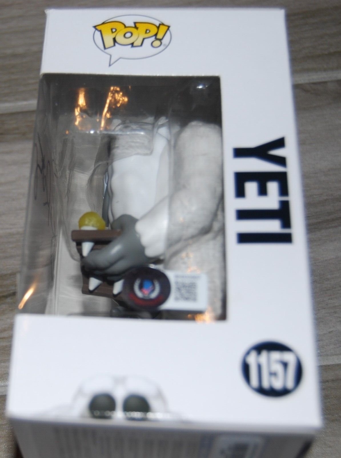 JOHN RATZENBERGER signed (MONSTERS INC) YETI Funko Pop #1157 BECKETT BAS