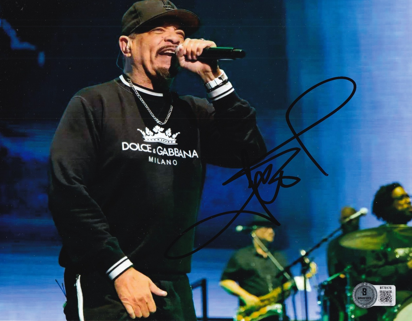 ICE-T signed (NEW JACK HUSTLER) O.G Rapper 8X10 photo BECKETT BAS BT78178