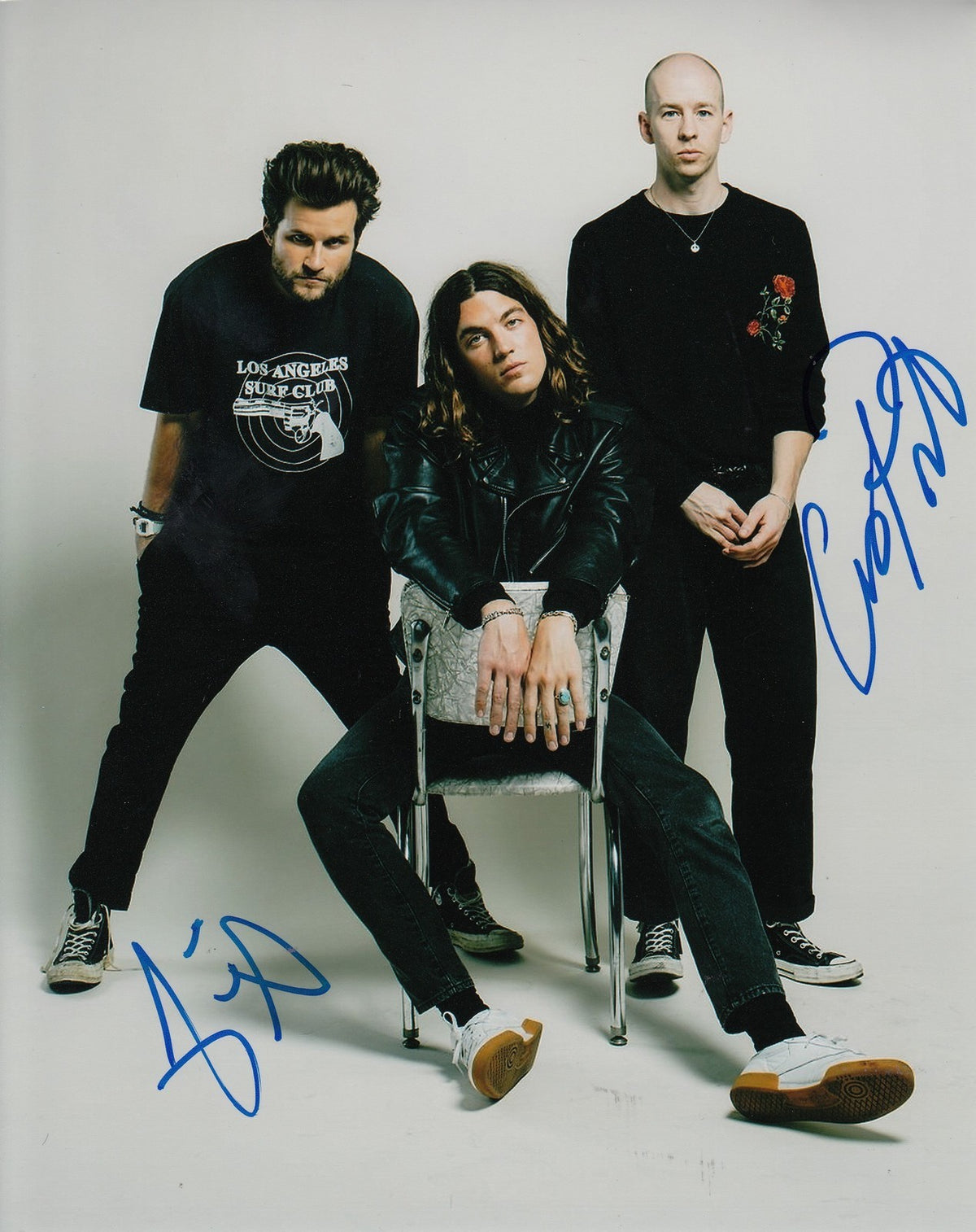 CHARLES PRIEST & JAKE CLIFFORD GOSS signed (LANY) MUSIC BAND 8X10 photo W/COA #4