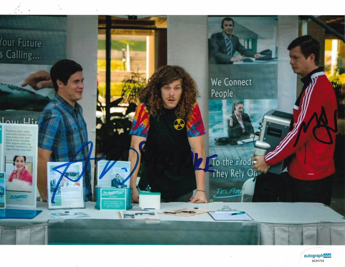 WORKAHOLICS cast signed 8X10 PHOTO Blake, Adam, Anders 8X10 photo ACOA SC51775