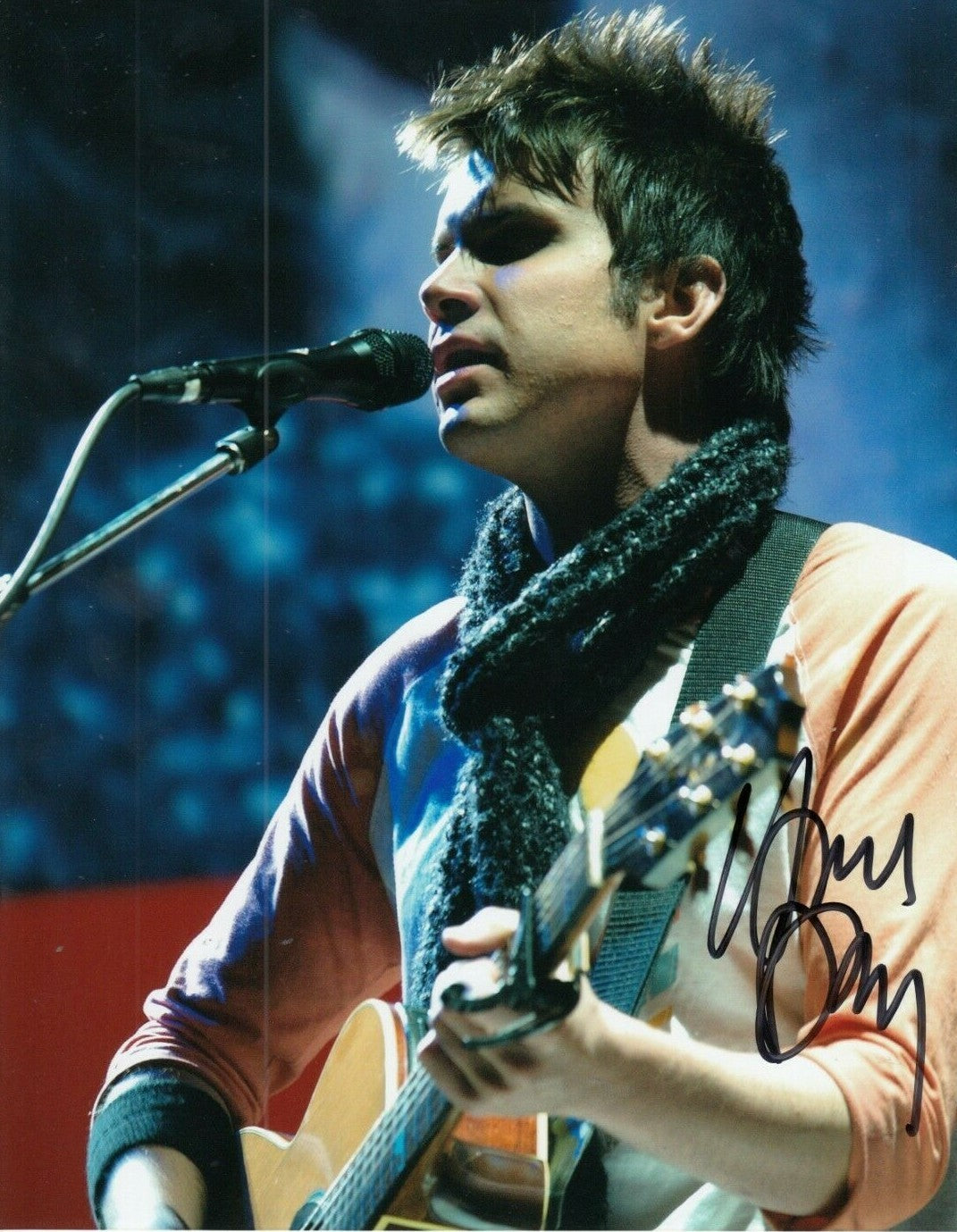 HOWIE DAY signed (COLLIDE) Music Singer 8X10 photo *Longest Night* W/COA #9