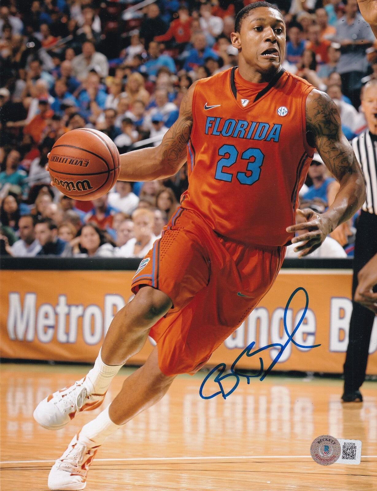 BRADLEY BEAL signed (FLORIDA GATORS) Phoenix Suns 8X10 photo BECKETT BAS BL52526